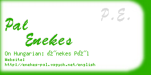 pal enekes business card